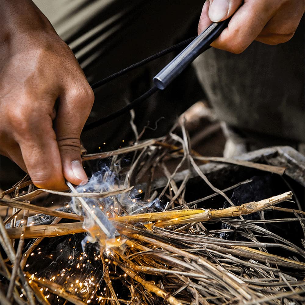 WINAKUI Outdoor Ferro Rod Fire Starter, 5
