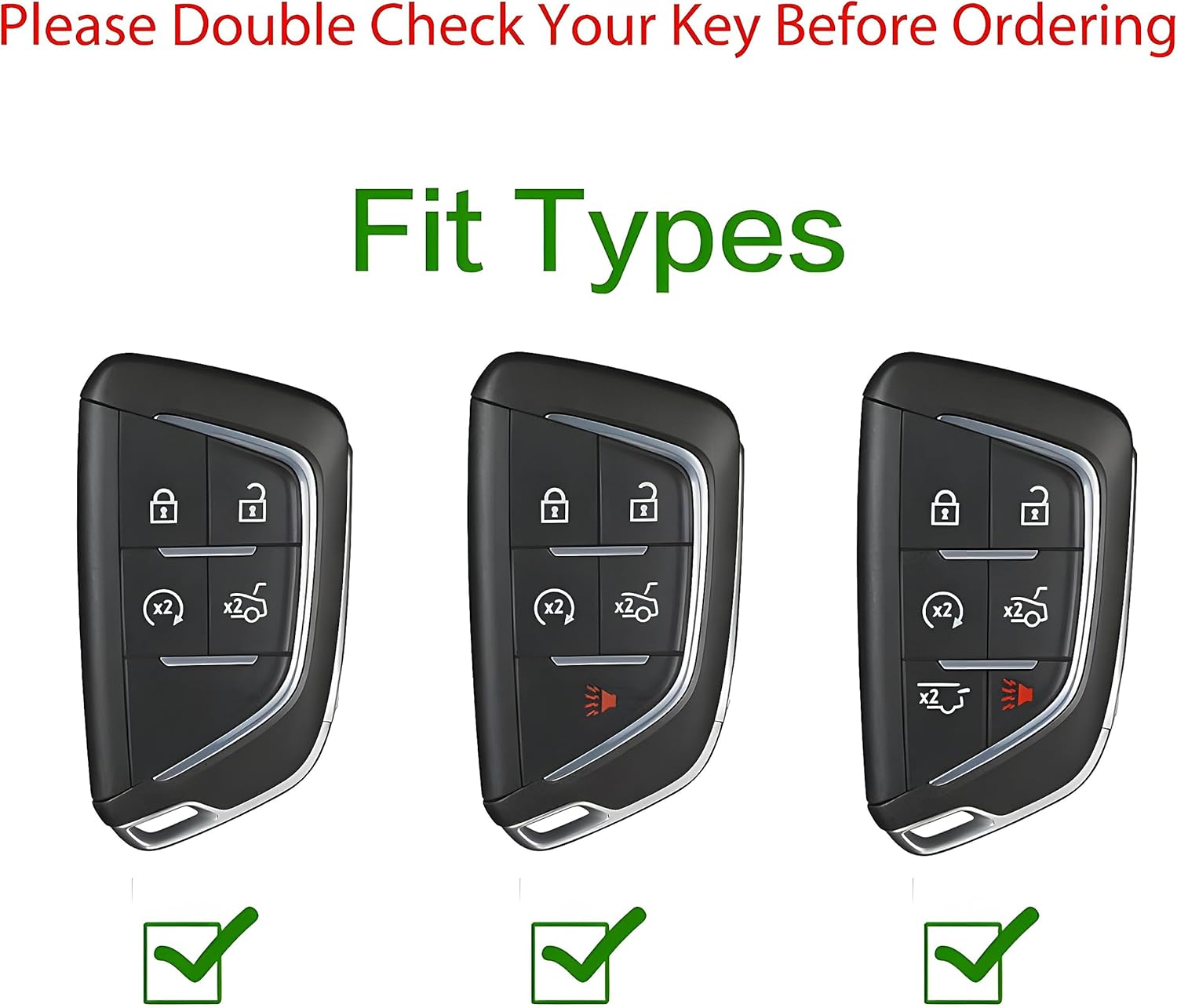 For Cadillac Key Fob Cover Carbon Fiber Pattern Key Case for 2022-24 2025 Cadillac Escalade CT5 CT6 5 6 Button Keychan