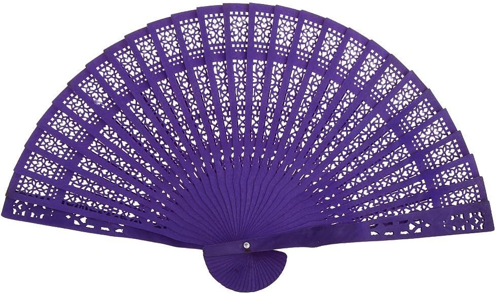 Casadeiy Spray paint Burmese carved wood fan