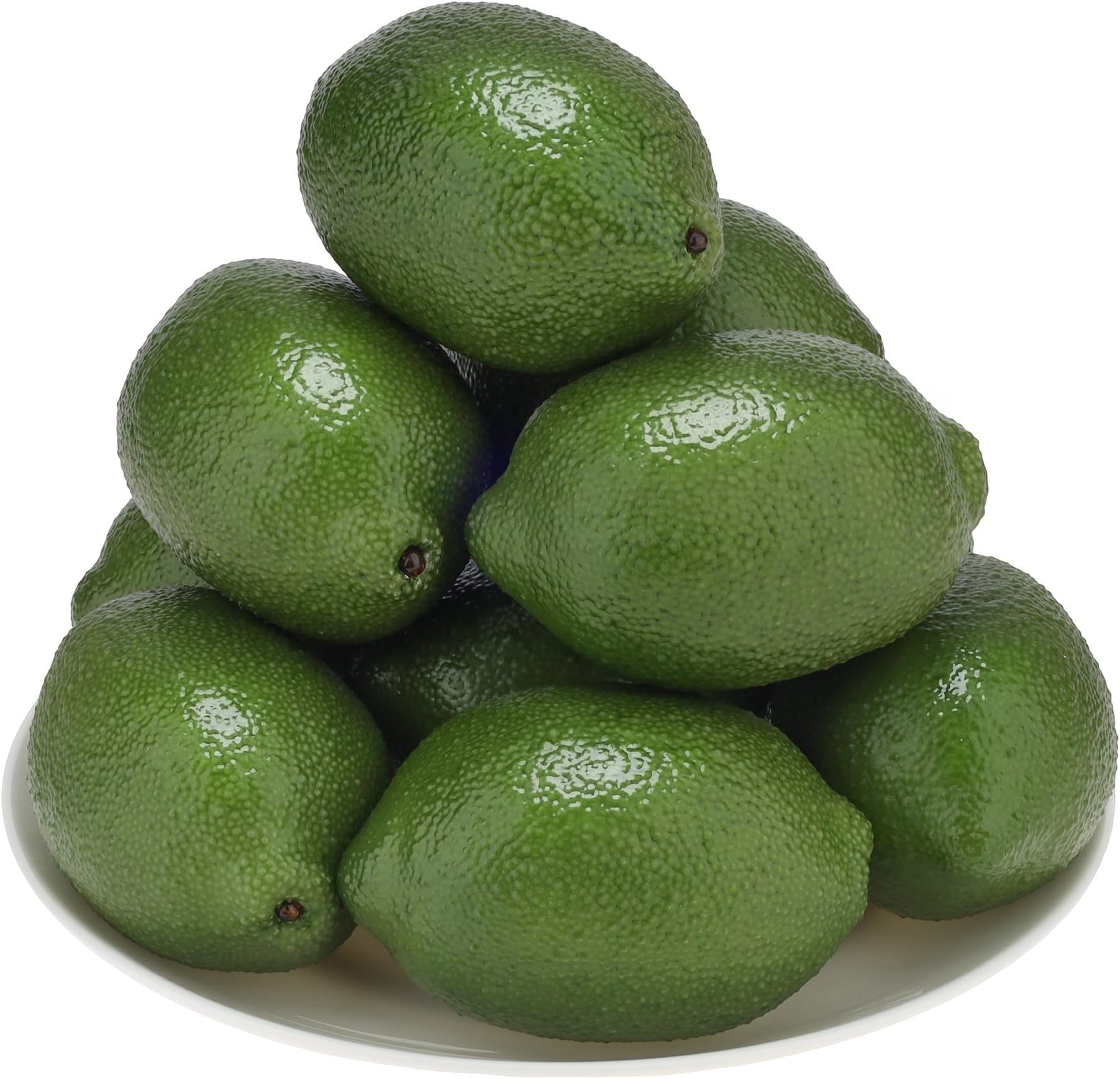 Gresorth 8pcs High Grade Fake Green Lemon Decoration Artificial Realistic Fruit Simulation for Home Party Holiday Christmas Display