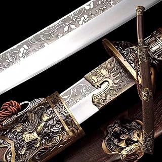 OYZ Katana Sword,Japanese Samurai Sword,1095 High Carbon Steel Katana,Handmade,Chinese Sword Folded Steel