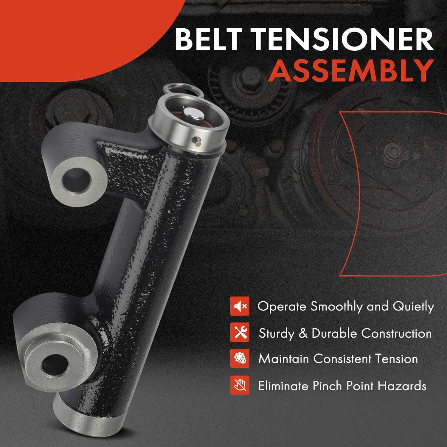 A-Premium Timing Belt Tensioner Assembly Compatible with Volvo C70 1998-2002, 850 1993-1997, 960 1992-1993, S70 1998-2000, V70 1998-2000