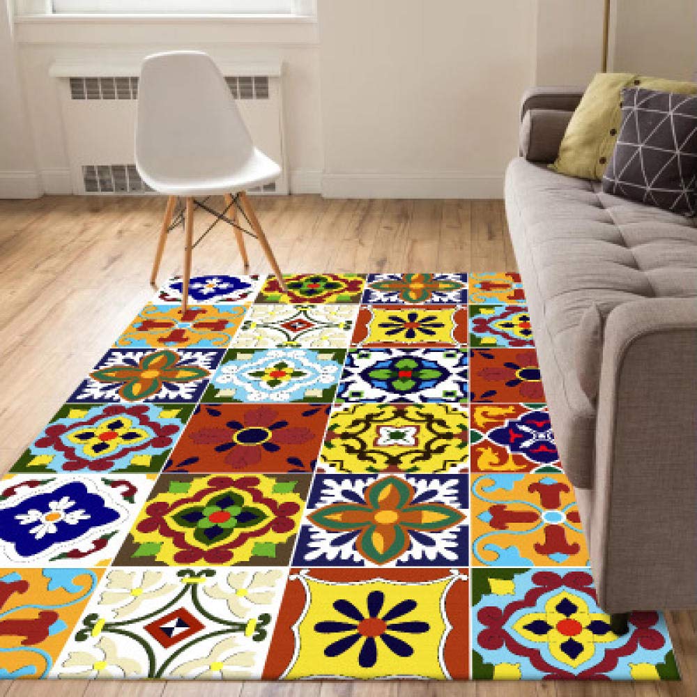 Tapis durable de salon 140x200 à la mode et lavable pour décoration