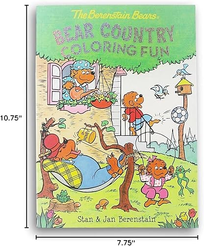 Miniatura 5 de The Berenstain Bears "Bear Country" Libro para colorear - 80 páginas