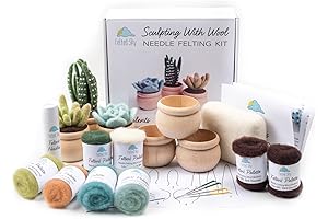 Felted Sky Beginner-friendly Succulent Needle Felting Kit