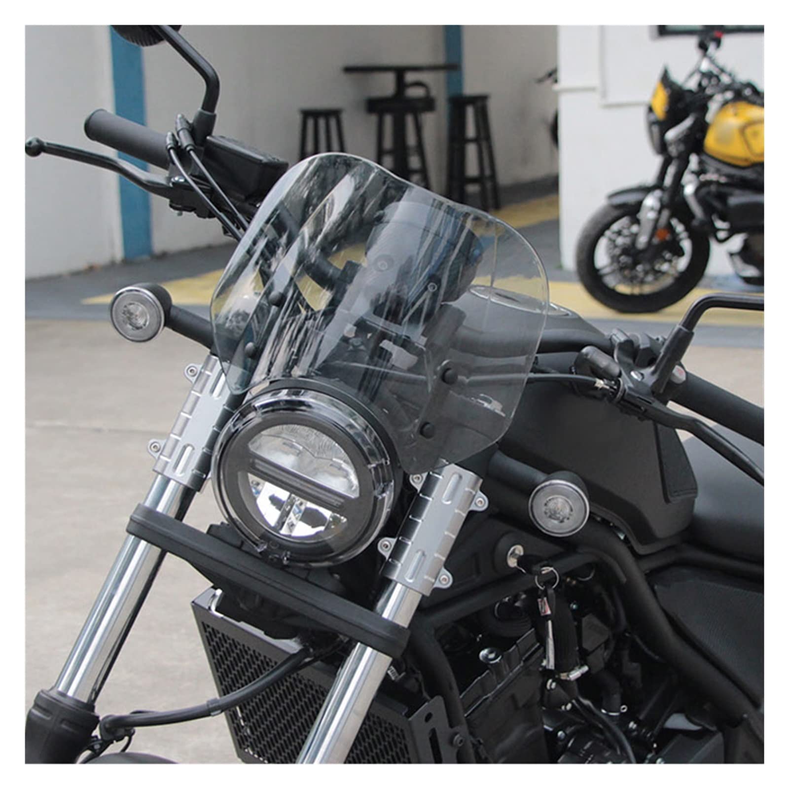 Spojler przedłużający szyba przednia Pasuje do R&EBEL 500 CMX 500 300 REBEL500 CMX500 CMX300 2020-2022 przedni ekran motocykla owiewka przedniej szyby Osłona przedniej szyby Wiatr(Transparent)