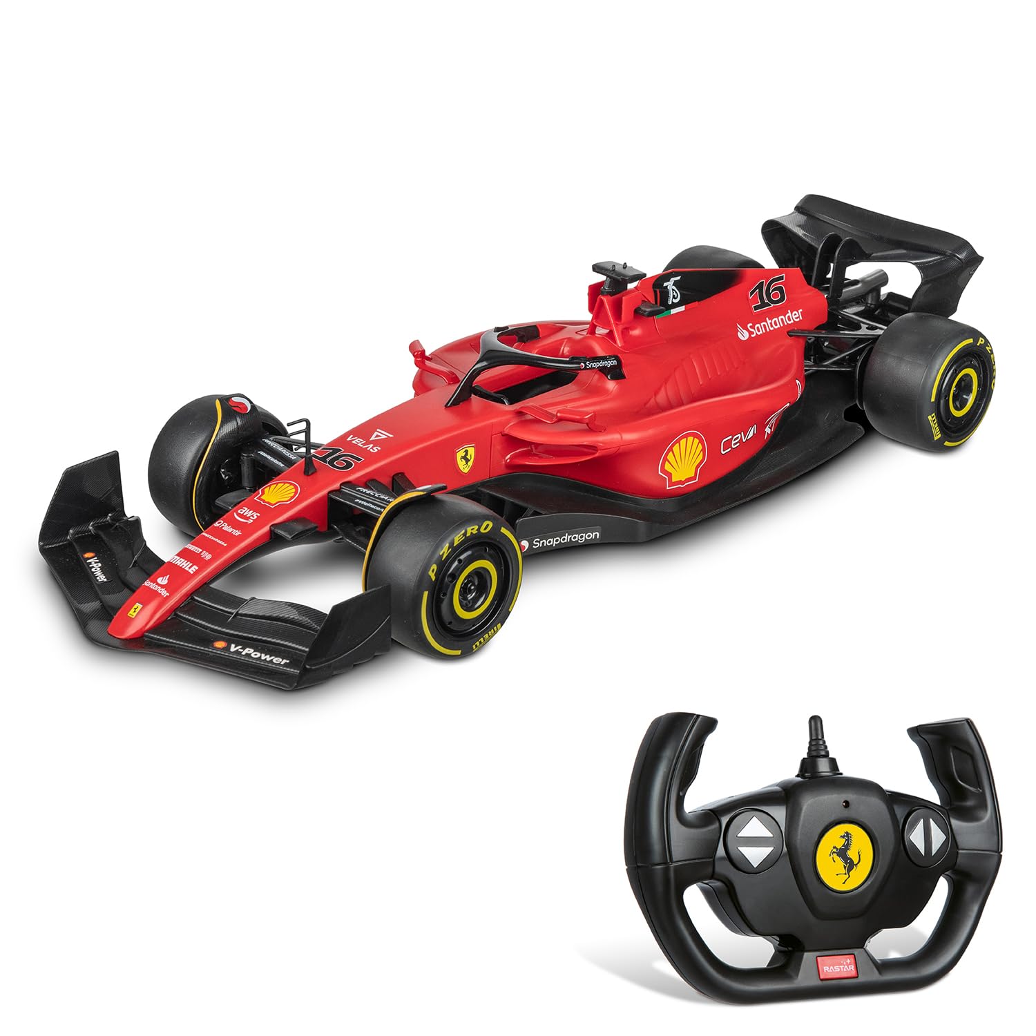 Mondo Motors - FERRARI F1-75 - Formula One RC Car - Scale 1:12-2.4 GHz - Red - 63748