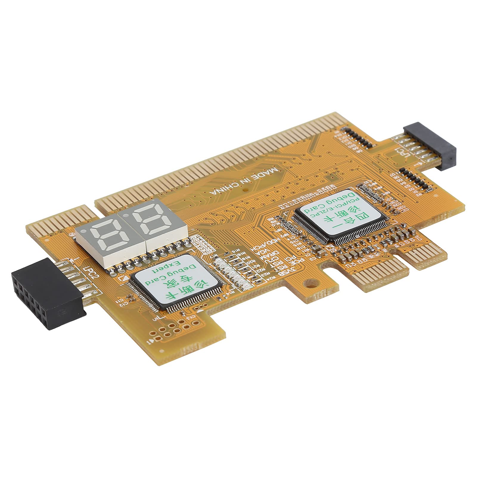 Scheda Diagnostica da Tavolo Analizzatore Compatto 4 in 1 per Test Semplici della Scheda Madre PCB Giallo