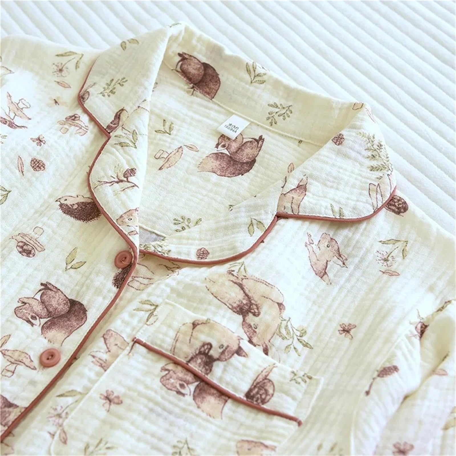 Winter Women's Plus Size Pajamas, Animal Jungle Print Pajamas Loungewear, Soft Cotton Ankle-Length Sleepwear, Casual(1,XXL)