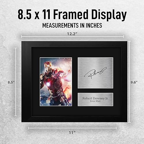 Vista 9 de HWC Trading Robert Downey Jr USL - Autógrafo impreso firmado por Iron Man The Avengers, foto impresa, gran idea de regalo, tamaño carta de EE. UU