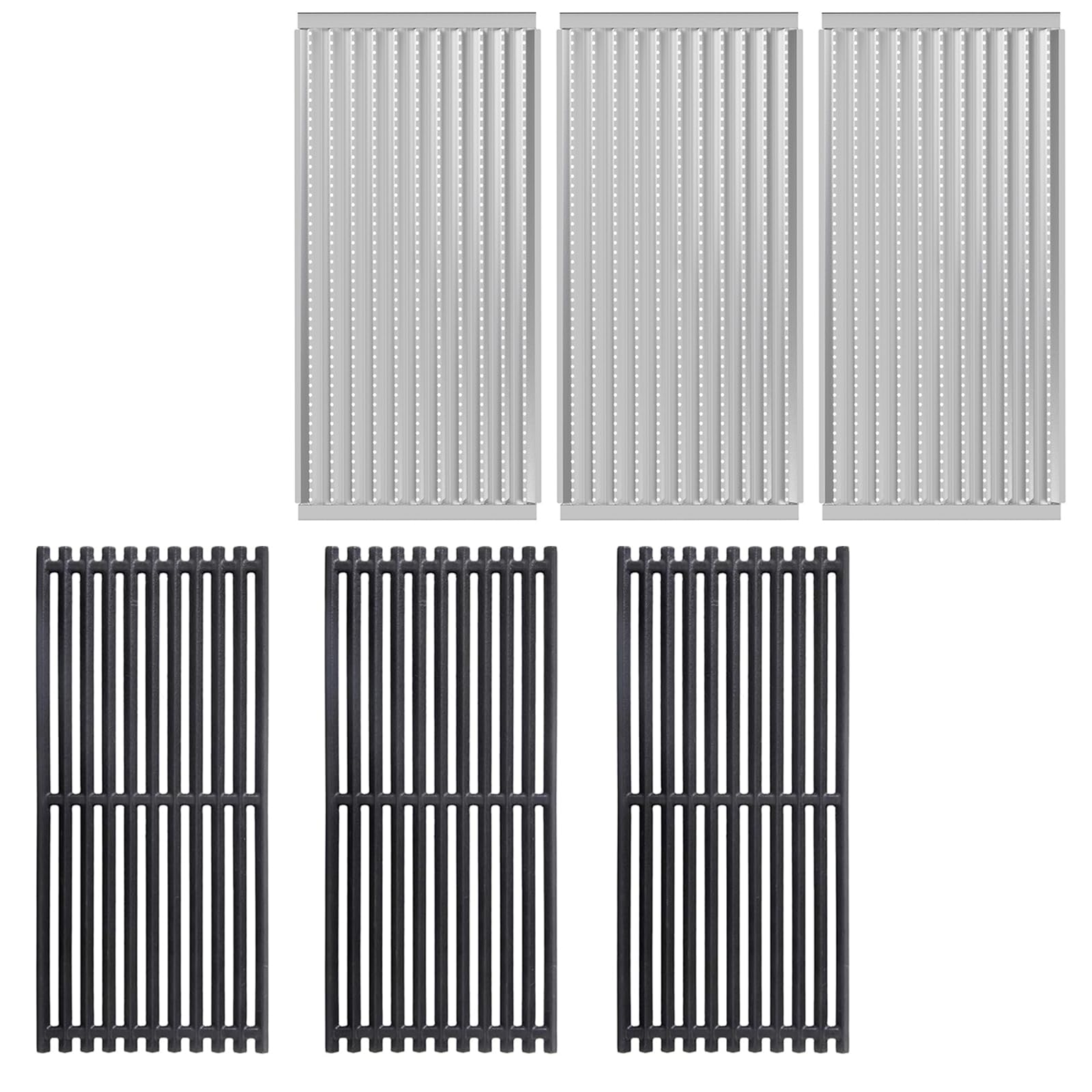 ZyNolimt 17'' Emitter Plate & Grill Grate for Charbroil Grill Replacement Parts 463242516 463242515 463367016 466242615 466242516 466242616 463346017