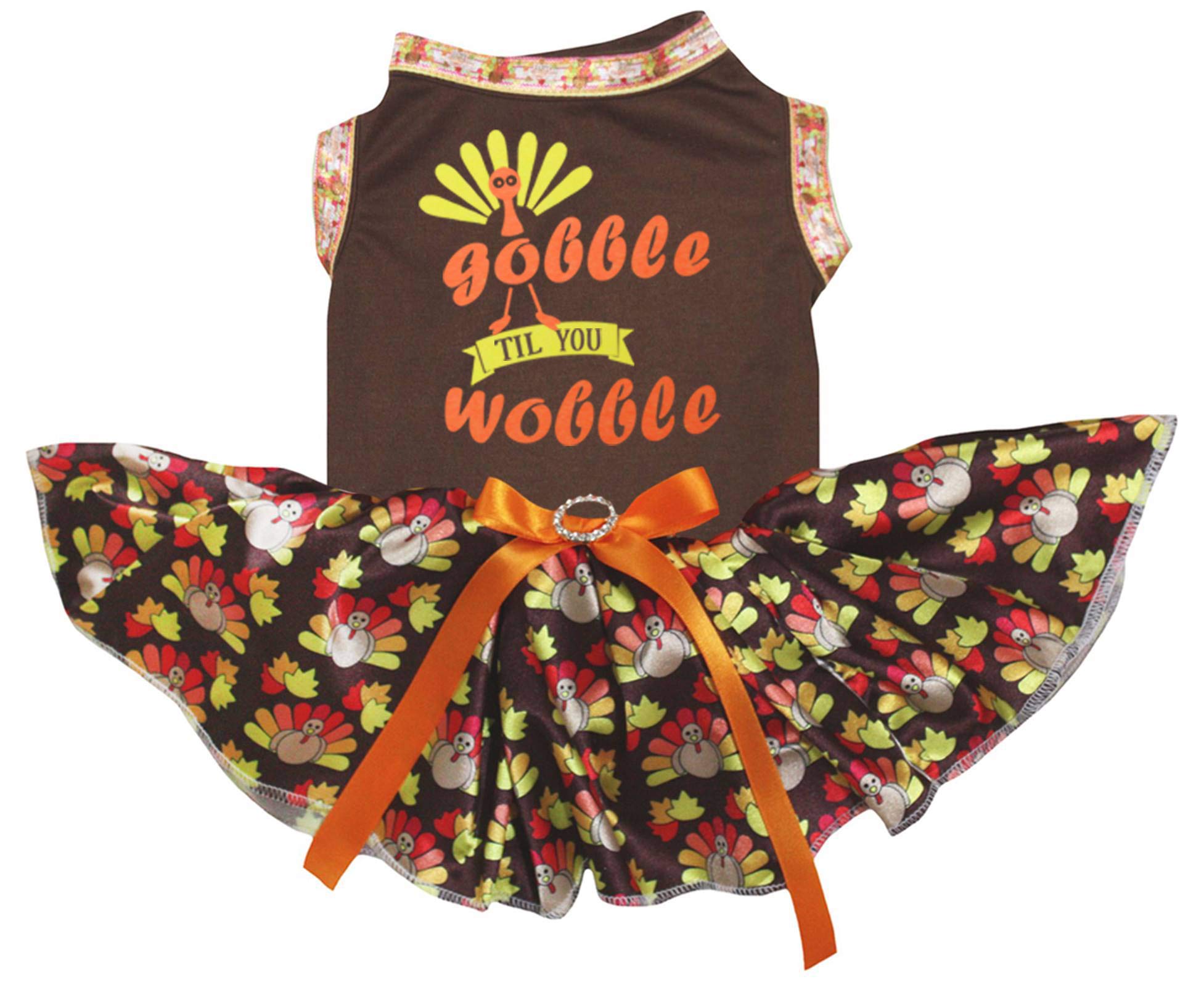 Robe pour chien marron taille M pour habiller votre animal sans gêner ses mouvements