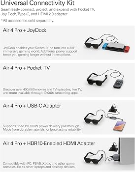 Amazon.com: RayNeo Air 4 Pro AR/XR Glasses, HDR10 201