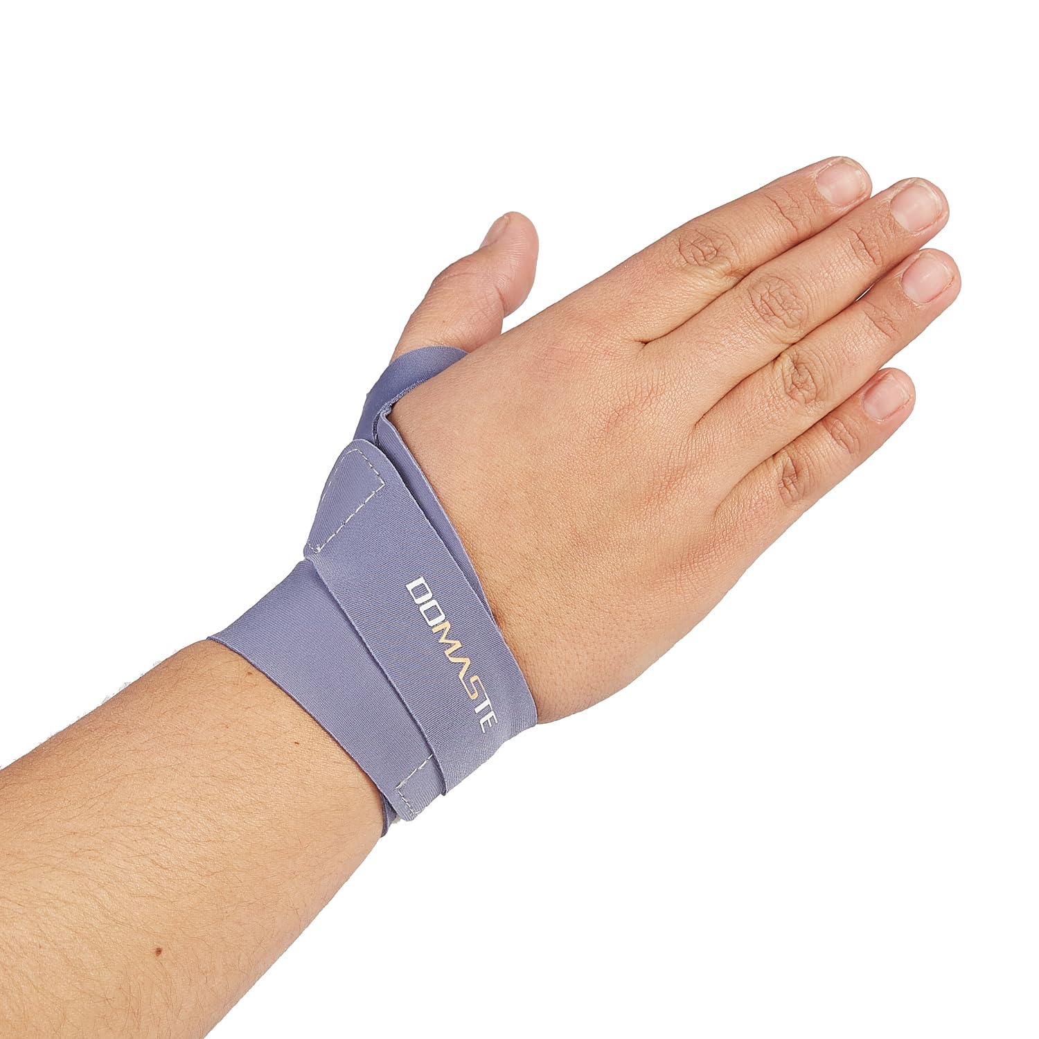 Domaste Pickleball Wrist Brace Support for Tennis, Ultra Thin Elastic Wrist Wraps, Lightweight, Breathable and Skin Friendly (Blue Horizon,Right)