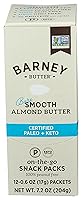 Vista 1 de Barney Butter Bare - Mantequilla de almendras suave, sin azúcar ni sal añadida, 0.6 onzas (paquete de 12)