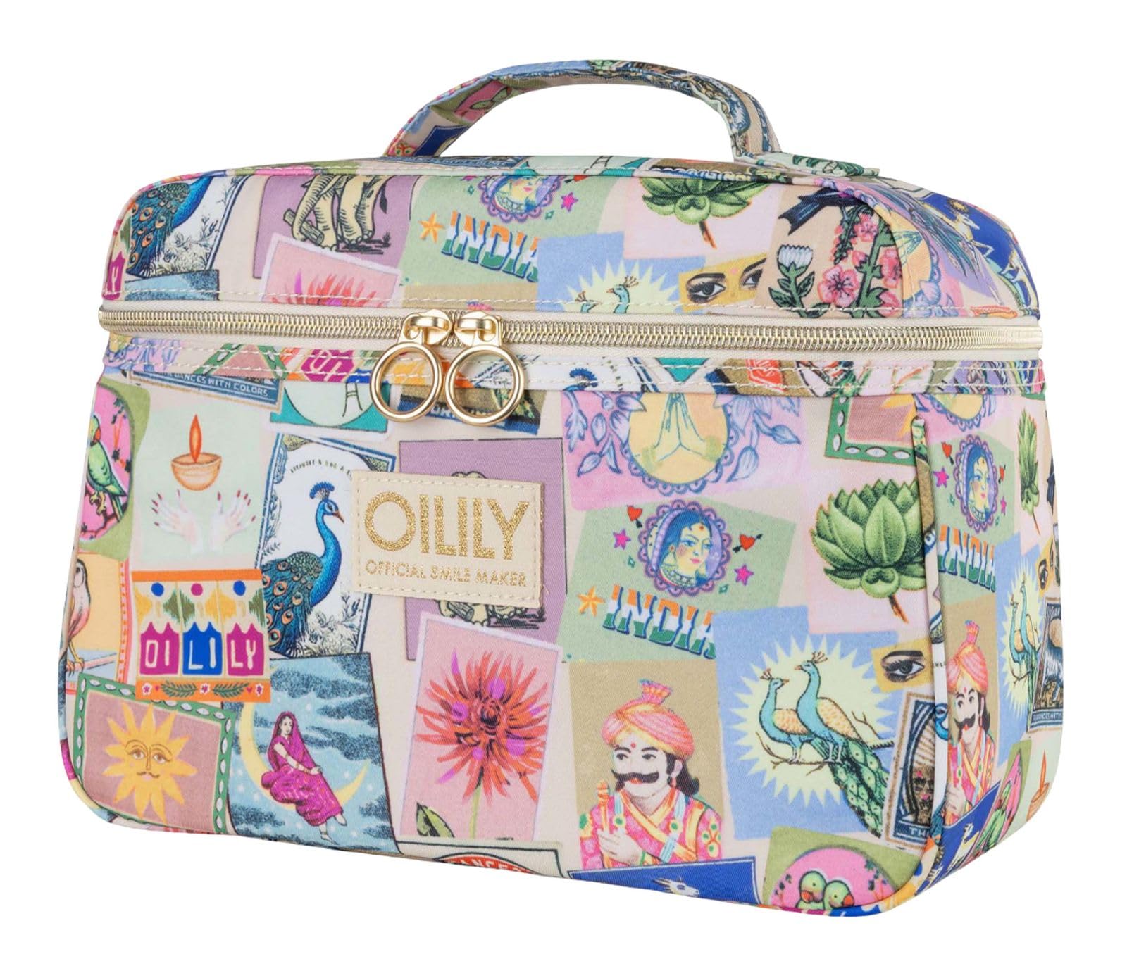 Oilily Kosmetiktasche Coco Beauty Case Almond Oil bunt
