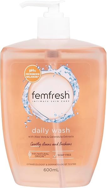 Femfresh Daily Intimate Wash 600ml with Aloe Vera