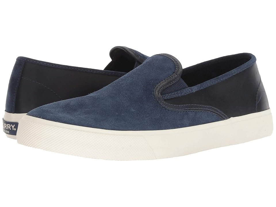 

Sperry Captain's Slip-On Leather (Navy) Men's Slip on Shoes