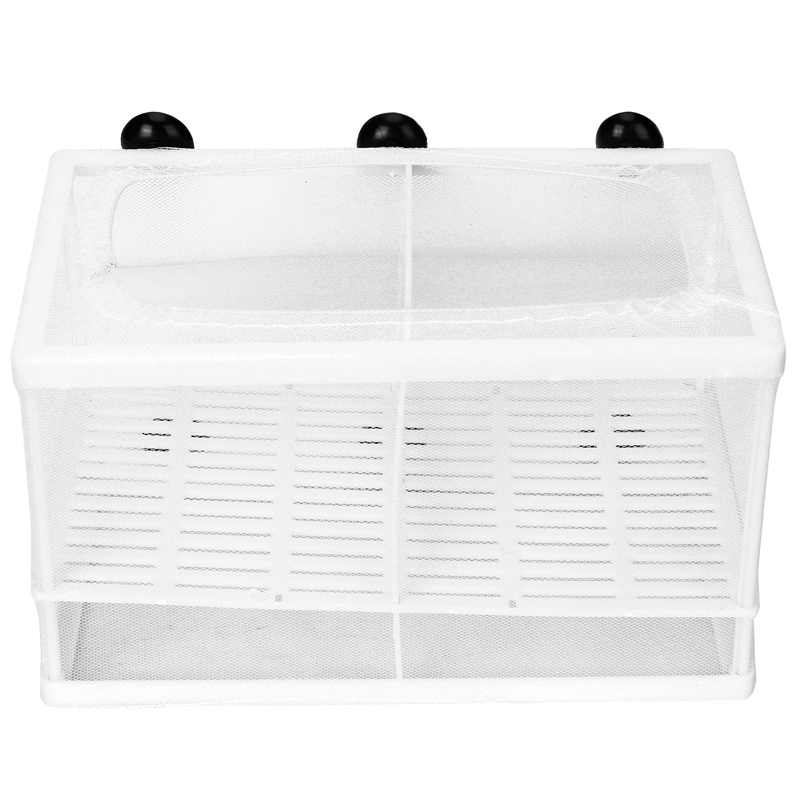 Generic Zuchtbox für Aquarienfische, Langlebiger Brutkasten für Kleine Fische, Geeignet für Alle Aquarien (Groß mit Trennwand)