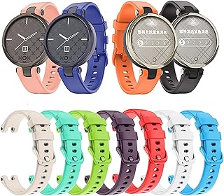 Compatível com Garmin Lily Bands para mulheres, pulseiras de substituição de silicone esportivas femininas, pulseiras de substituição e acessórios de relógio compatíveis com Garmin Lily