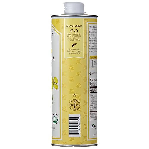 Vista 51 de La Tourangelle, Aceite de coco orgánico, mezcla única de aceite de girasol orgánico alto en oleico y aceite de coco refinado orgánico, cocina