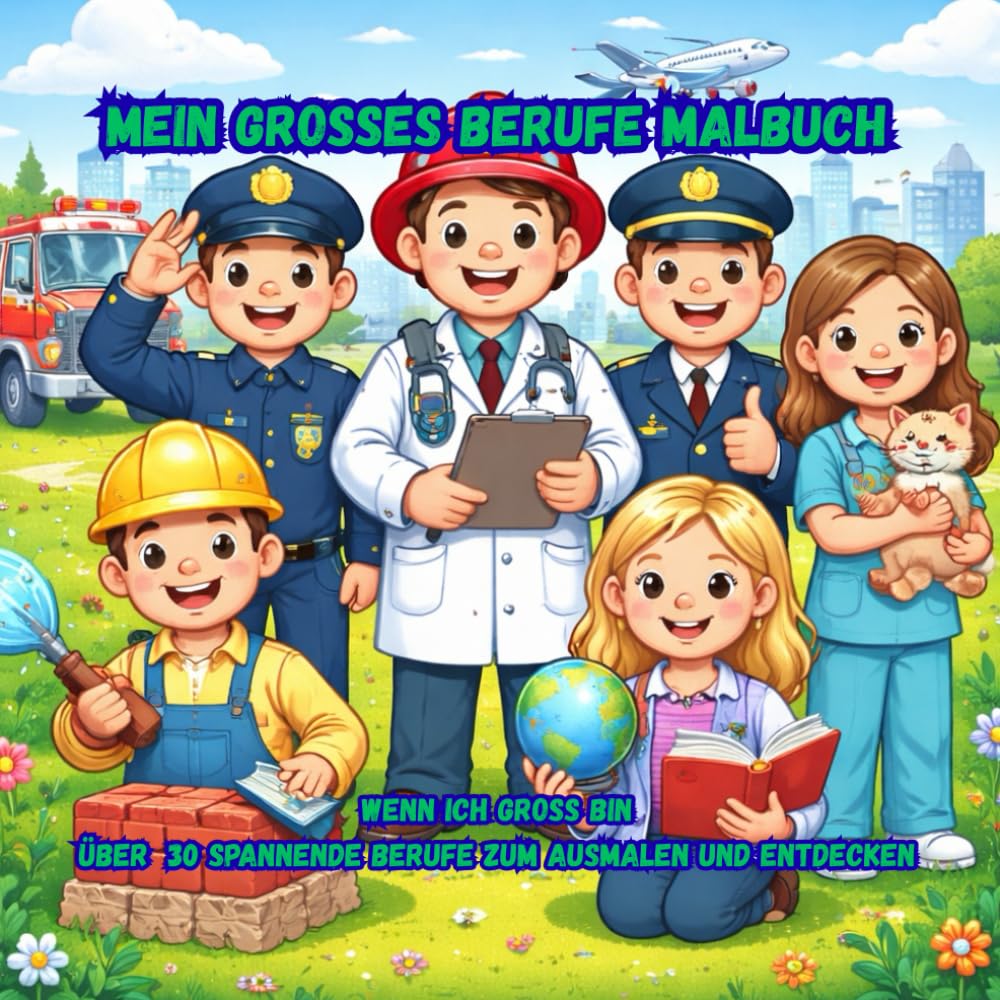 Berufe Malbuch (Kindermalbücher)