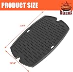 KEESHA 7583 Remplacement de grindle pour Weber Q200, Q220, Q2000, Q2400 Grills à gaz, BBQ Accessoires pour Weber Q200 Series Grills, insert de glissade 96000 396001 566001 566002 566014