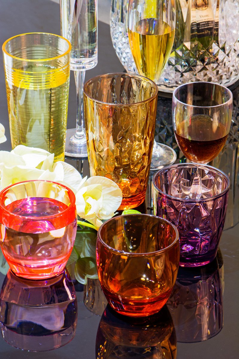 Set 4 Bicchieri Infrangibili In Acrilico 540 Ml - Senza BPA, Lavabili In Lavastoviglie