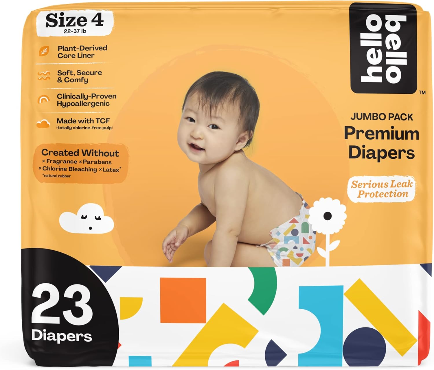Hello Bello Premium Baby Diapers Size 4 I 23 Count of