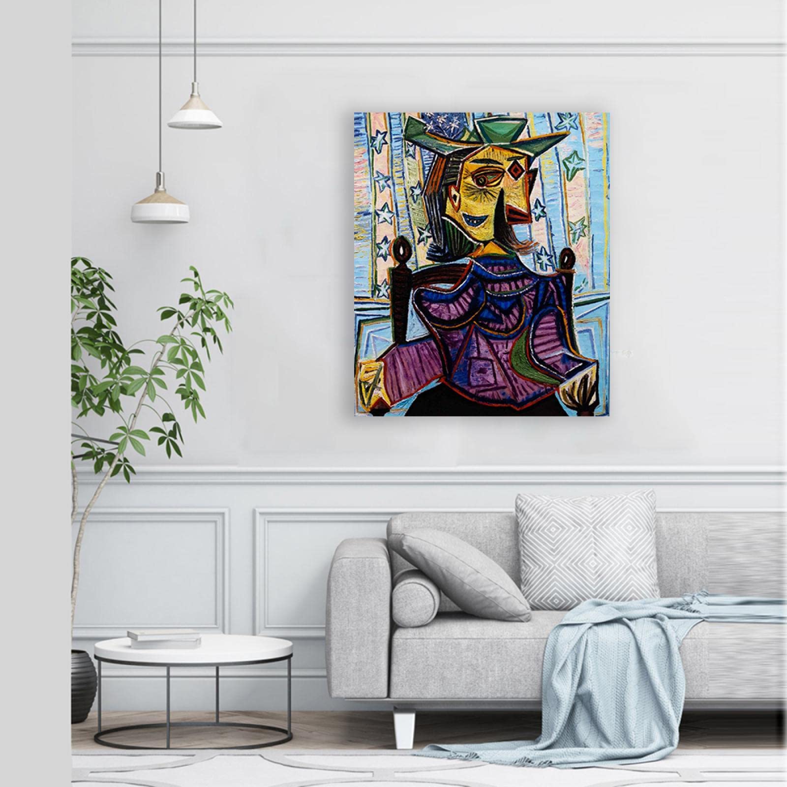 Amazon.co.jp: パブロ・ピカソ「娘たち」キャンバスに複製。有名な絵画