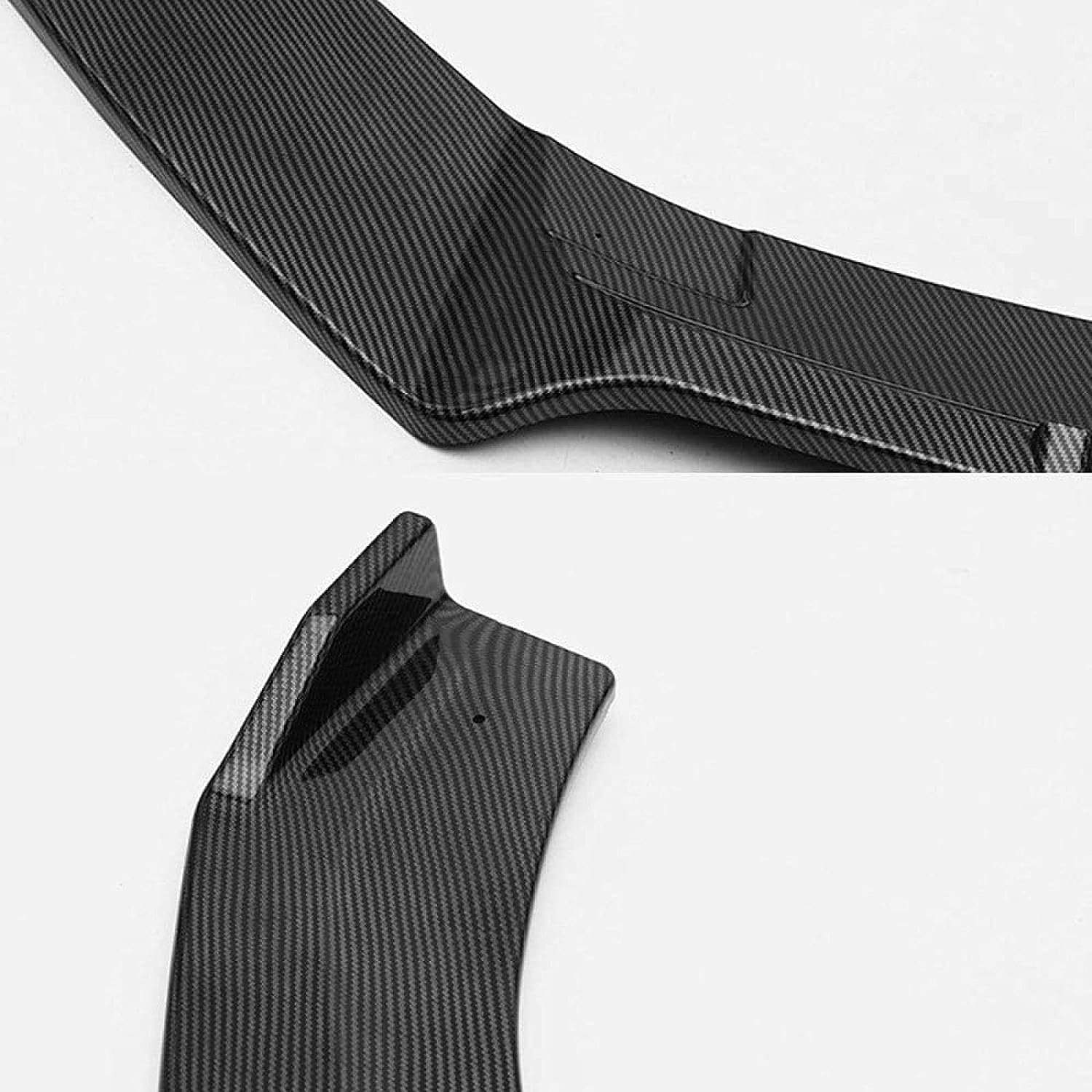 Alerón Delantero Coche para Golf 7/7.5 Mk7 GTI GTD 7R 2014-2019, Splitter Difusor Lip Mentón Protección Exterior Plástico Negro Pintado