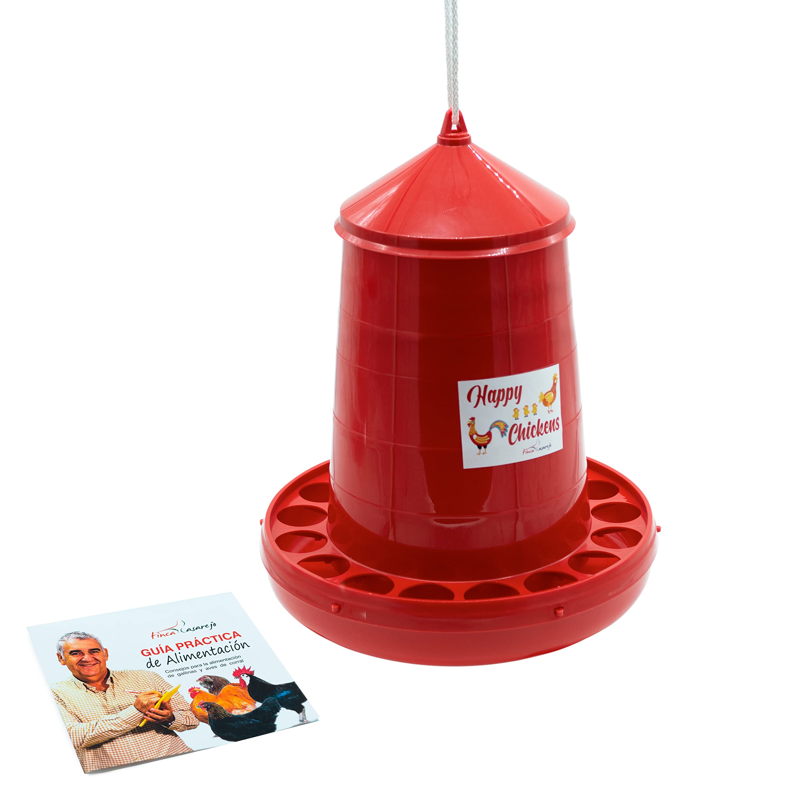 FINCA CASAREJO Mangiatoia galline Sistema anti-spreco in plastica resistente