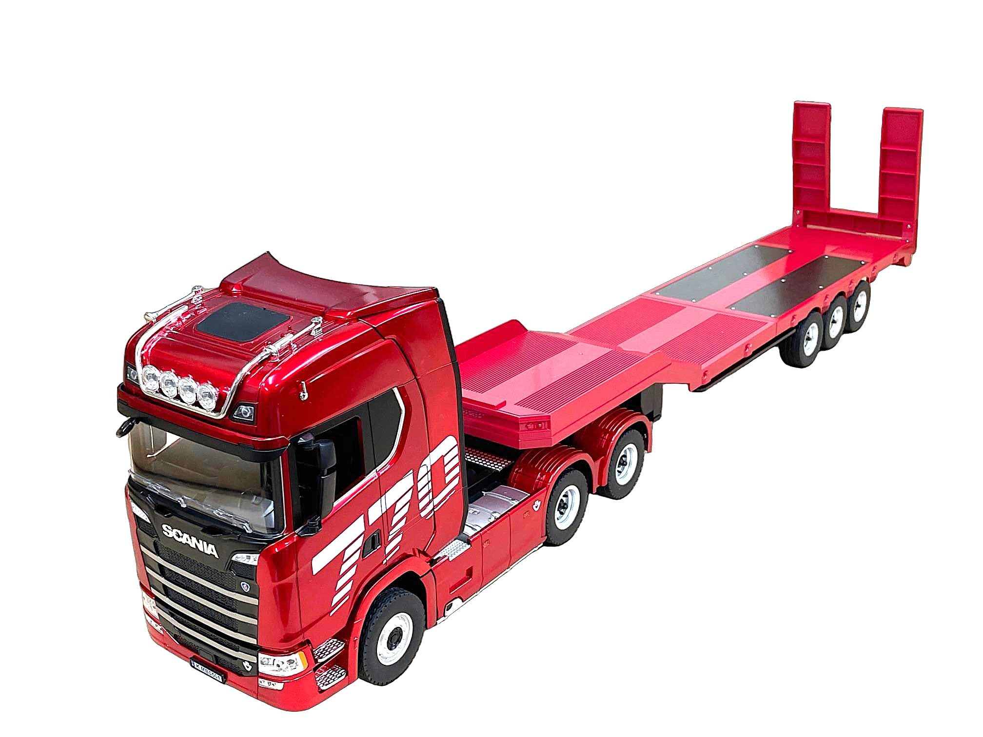 HUI NA スカニア1/18 770 S V8トレーラーヘッド　レッド Motion RC | Huina Scania 770S Red 1/18 Scale Semi Tractor - RTR