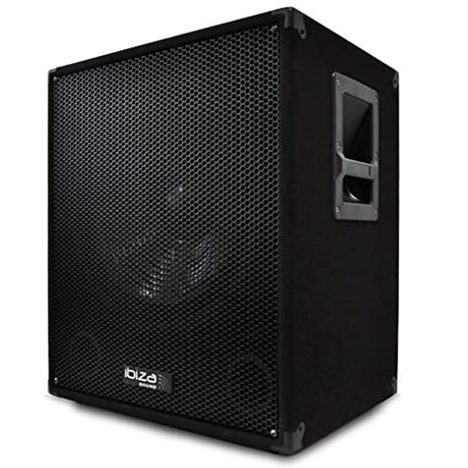 Ibiza Caisson de Basses Actif 38cm 800W Bi-amping EQ 2 Bandes Coins renforcés