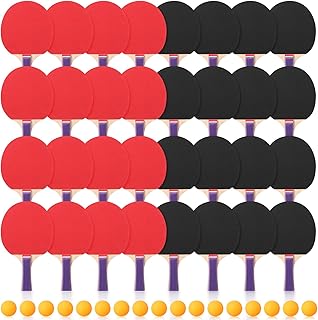 Outus Pack Portable Table Tennis Combo 8 Paddles & 12 Balls with Carry Bag for Indoor Outdoor Sport