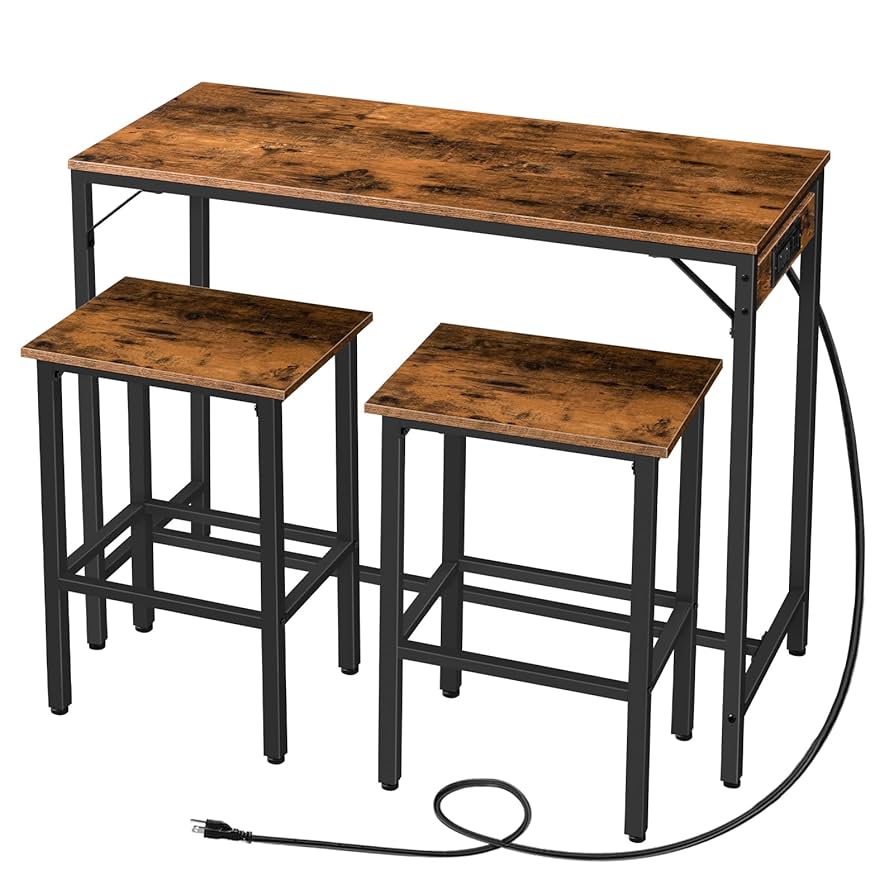 Amazon.com - HOOBRO Bar Table and Chairs Set, 39.4