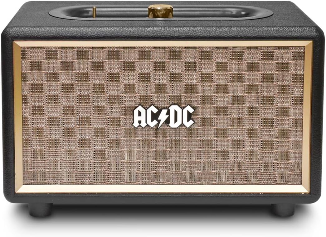 iDance ACDC Classic Bluetooth Speaker Black/Gold/Brown