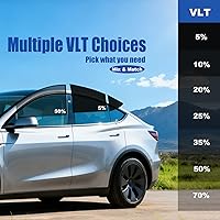 Vista 5 de AUTOTEK Película de tinte para ventanas precortada para todos los lados de los coches, protección contra el sol, privacidad, anti-roturas, vidrio