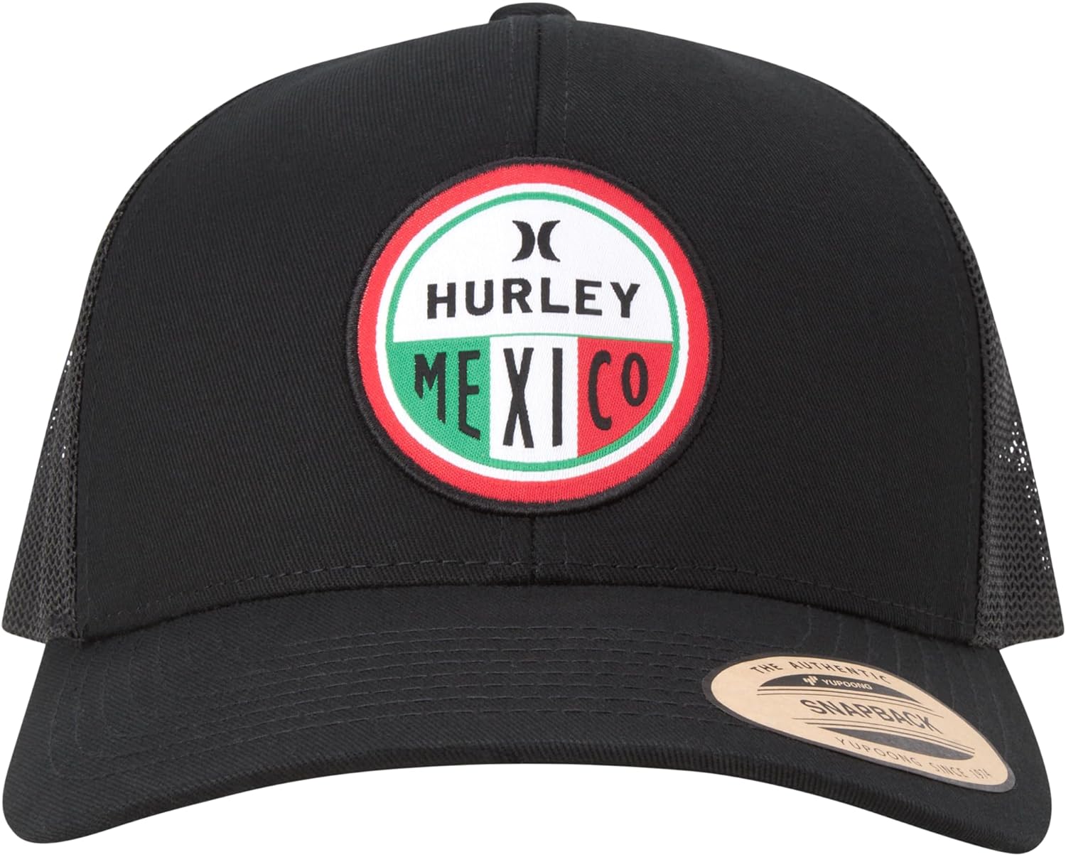 Hurley Men’s Trucker Hat - Flat Brim Mesh Baseball Cap and Hats for Men with Adjustable Snapback Closure - Image 3