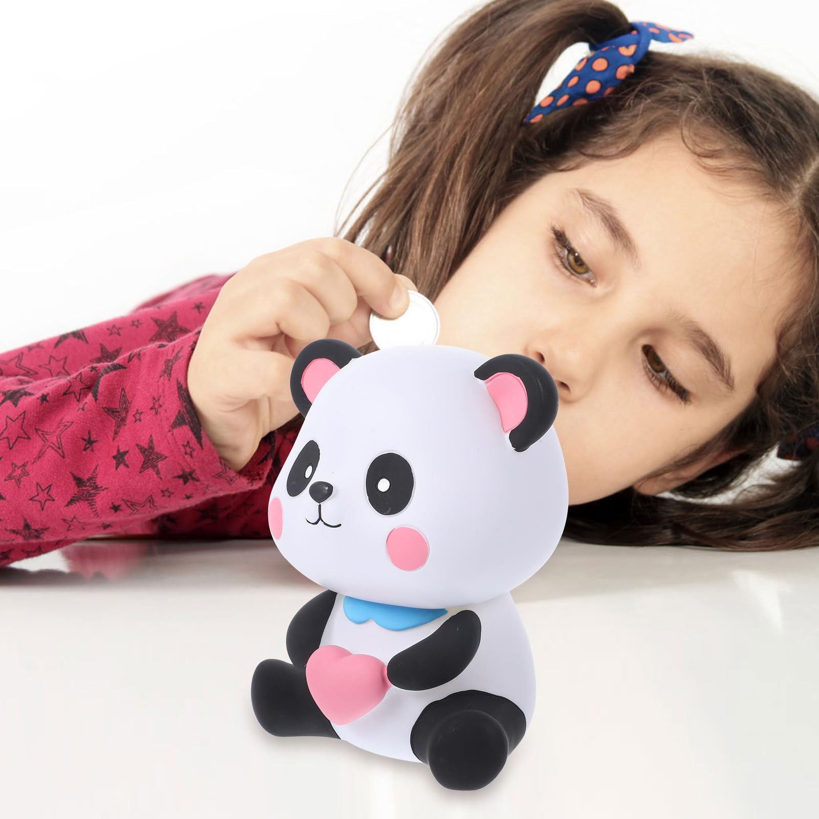 Operitacx 4 Piezas Alcancía de Panda de Vinilo PVC para Ahorro Diario
