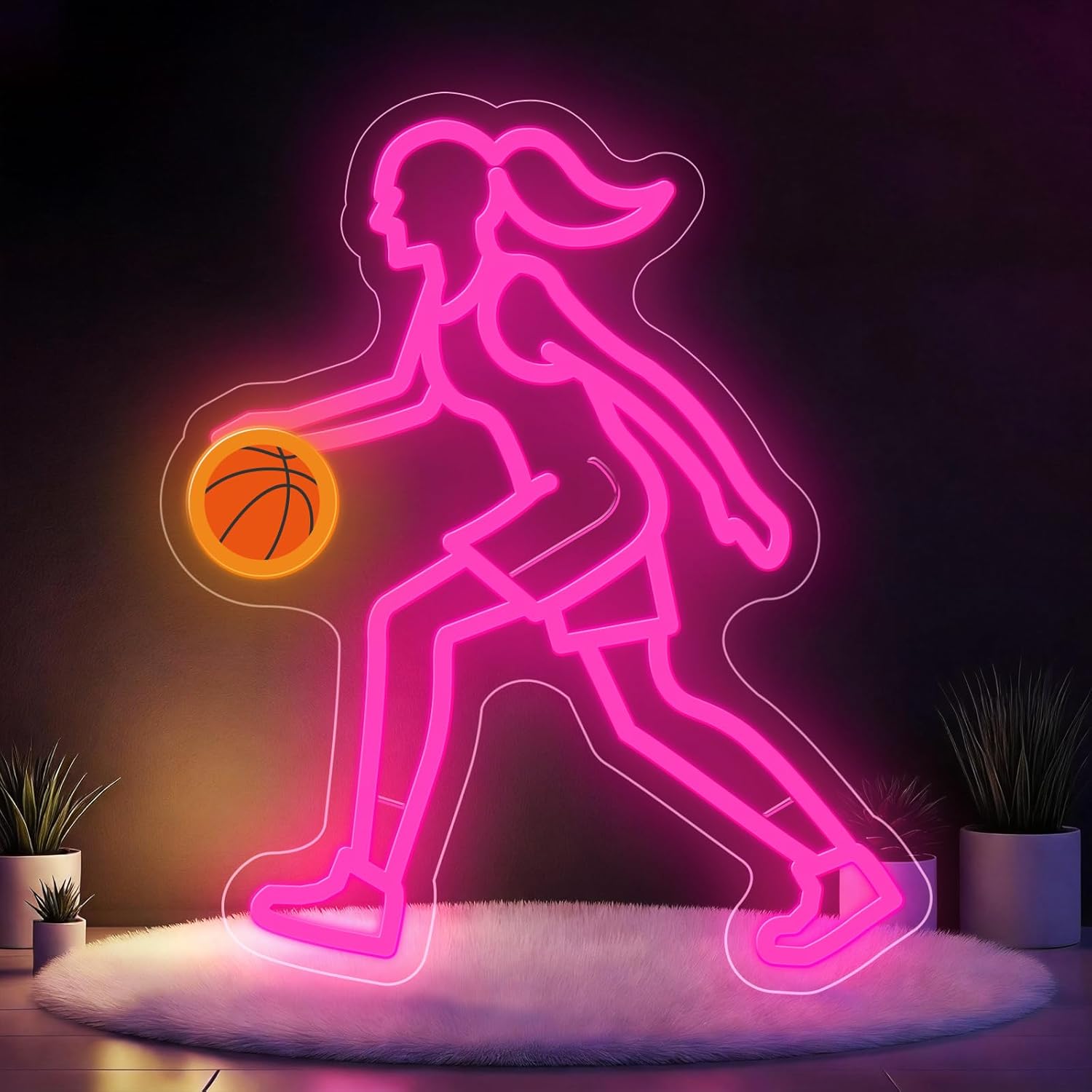Soccer Neon Sign, Dimmable LED Football Neon Light for Wall Decor, Powered by USB Neon Sign Sports Light Up Sign for Teenager Girls Room Bedroom Kids Holiday Decor