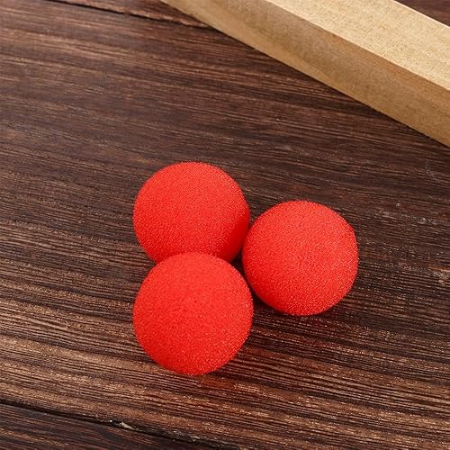 Miniatura 8 de 10 piezas de esponja roja suave, bola de esponja mágica, accesorios mágicos, accesorios mágicos, esponja de comedia de 1.0 in1.4 in1.8 in (1.8 in)