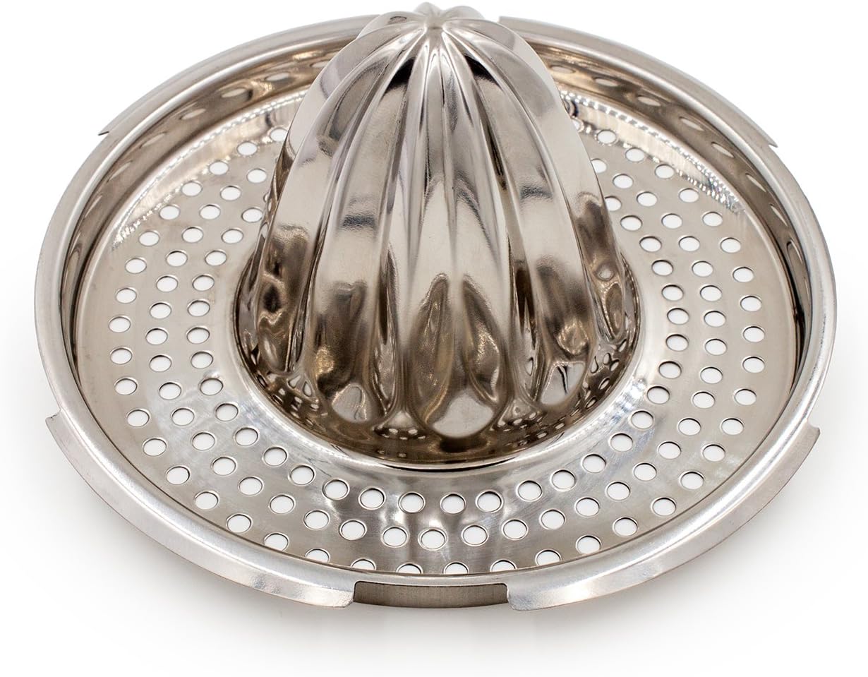 Stainless Steel Lemon Squeezer Hand Juicer with Bowl NS18 - Easy Extracting Fresh Fun