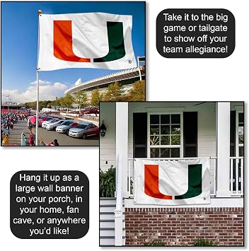 Hurricanes White 3x5 Banner Flag