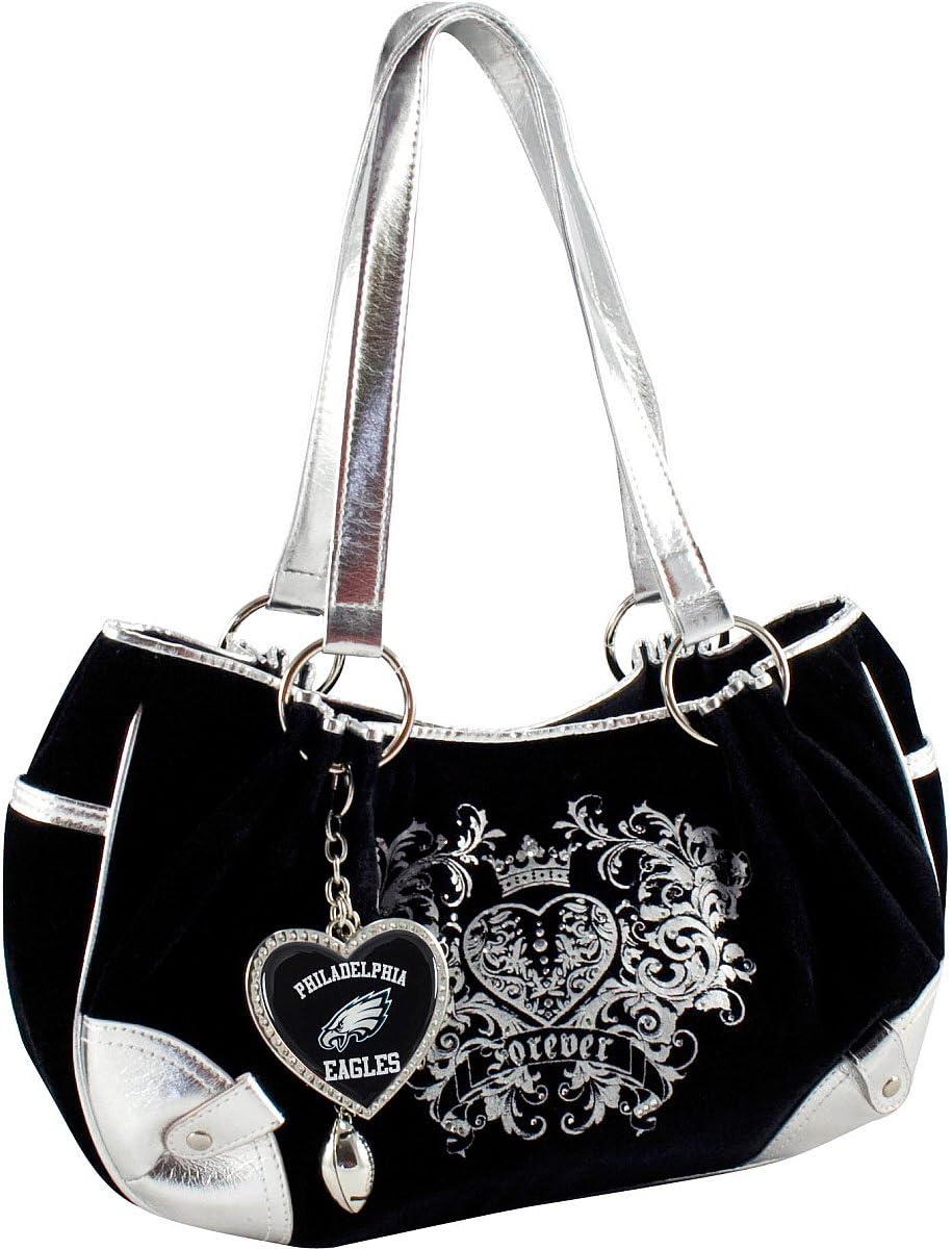 Littlearth Women's NFL Philadelphia Eagles Sport Luxe Hobo Purse, One Size, Team Color