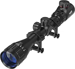 UUQ 3-9x40AO-32AO Rifle Scope with Red & Green Illumination - Long Range Hunting Optics for Air Sniper, Crossbow, Airsoft, Pellet Gun, BB, Airgun - Waterproof, Fog-Proof