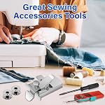 Magnetic Seam Guide for Sewing Machine, Magnetic Sewing Guide with Clip, Multifunctional Ruler, Hemmer Guide, Seam Guide, Hem Guide for Walking Foot Sewing Machine