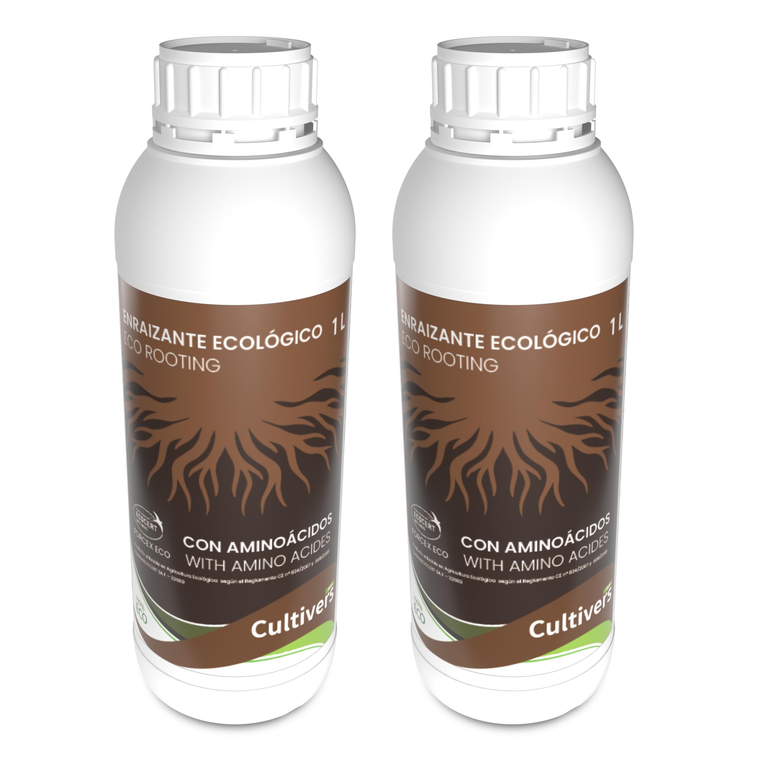 CULTIVERS Enraizante Ecológico 2x1 L hormonas de enraizamiento naturales para esquejes, árboles, plantas y transplantes