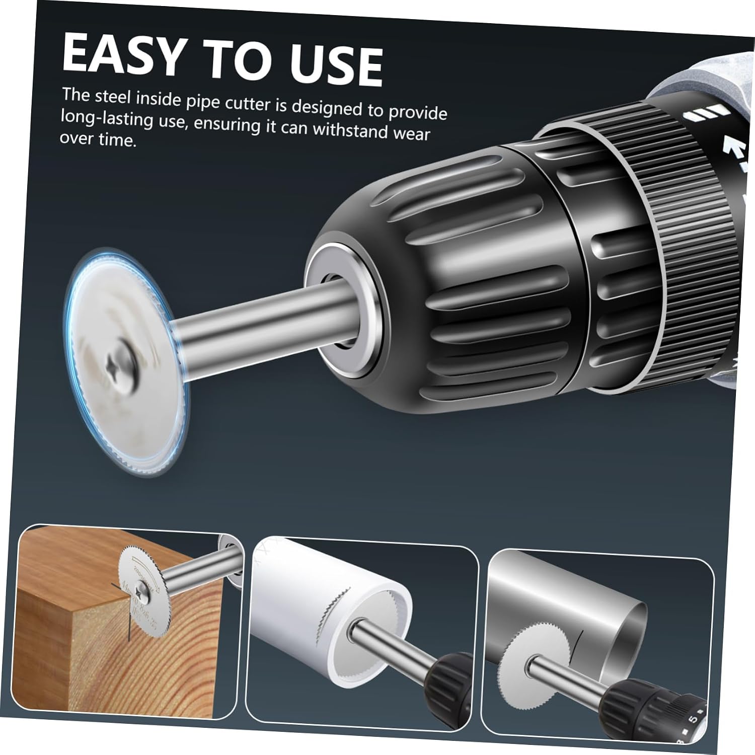 PVC Cutter Hex Shank High Speed Steel Saw Blade Connector Rod