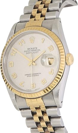 Pre-loved Two-Tone Computer Datejust 16233 36mm, White